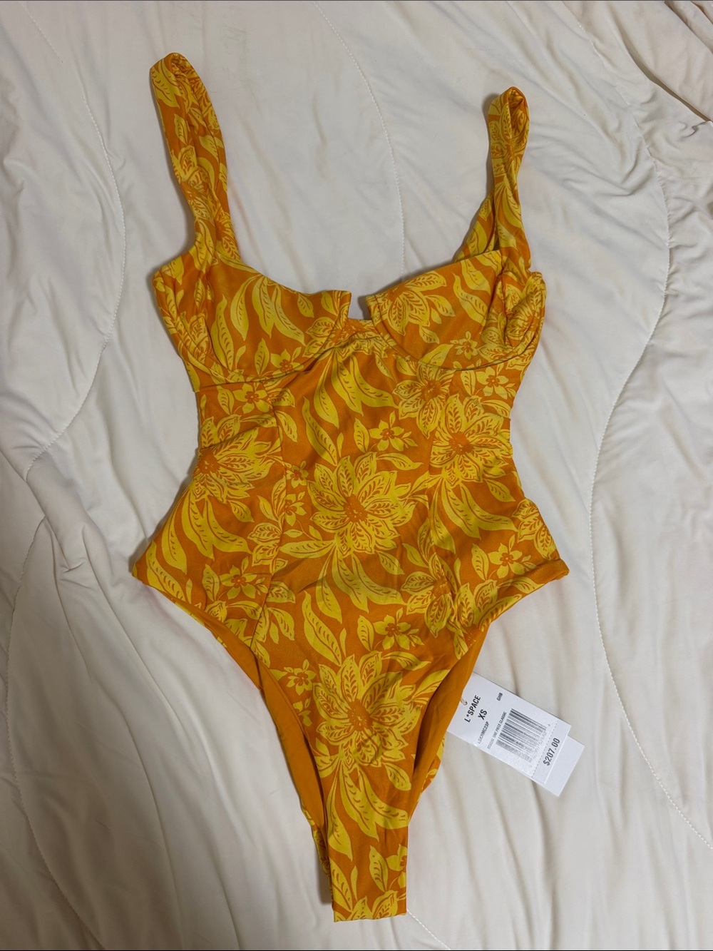 L*space Floral One-Piece Swimsuit XS - Picture 1 of 3